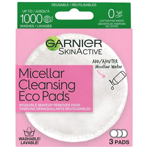 Garnier SkinActive Micellar Cleansing Pads – Reusable Makeup Remover Pads - 3 Pk - Picture 1 of 5